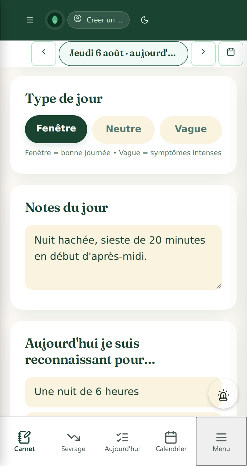 Journal intime avec templates
